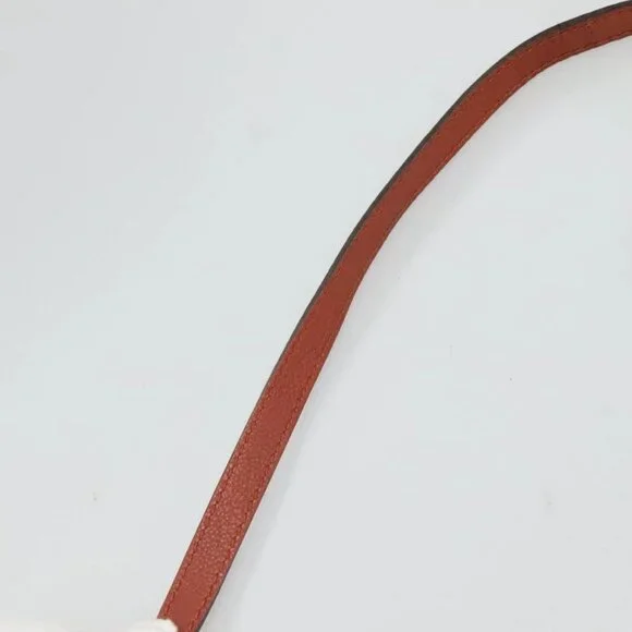 Chloe Elsie Hand Bag Leather 2way Brown Gold Auth